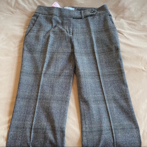Calvin Klein Women’s Suit Trousers - Blown Plaid, Size 2P - Picture 1 of 6